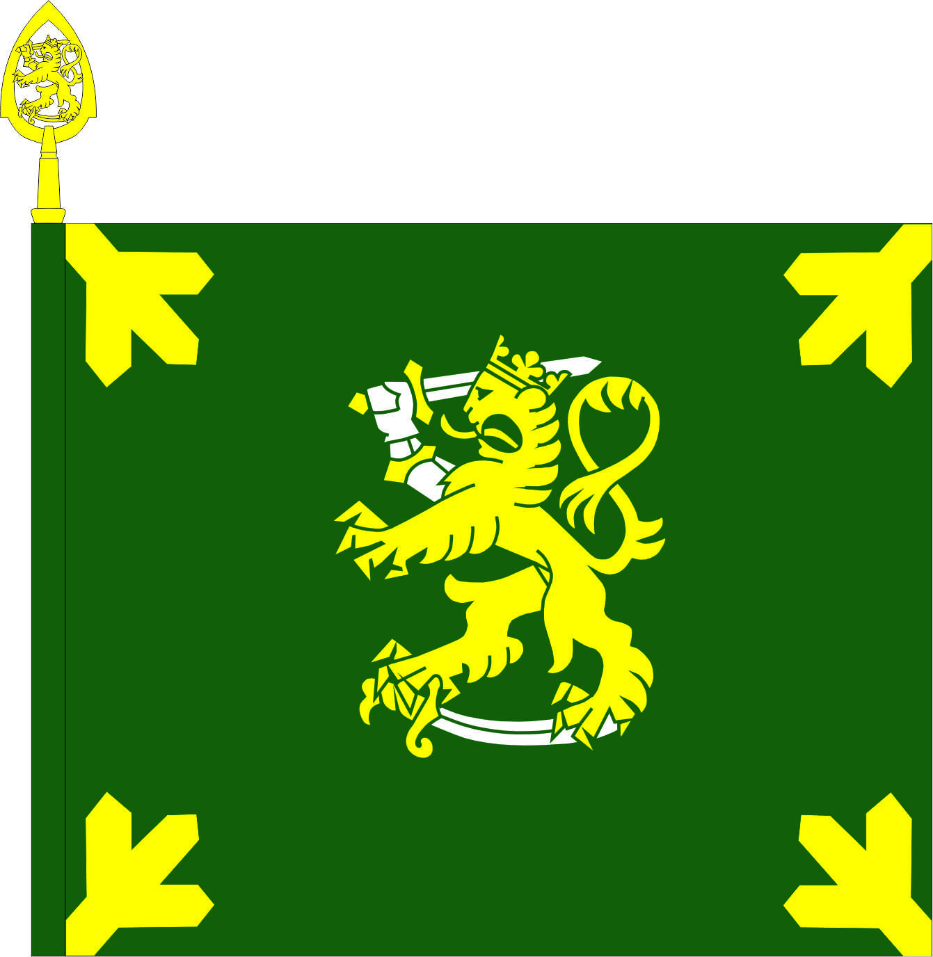 Taistelukoulun lippu.